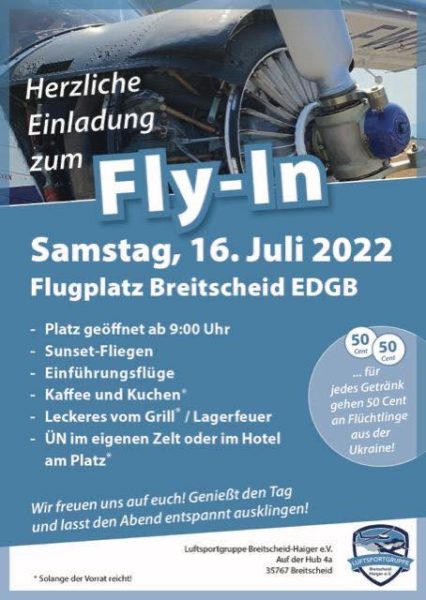 FlyIn Flugplatz Breitscheid 2022 Pilot Frank Ultraleichtflugzeug